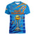 Custom India Cricket Women V Neck T Shirt 2023 World Cup 3rd Champions Proud - Wonder Print Shop