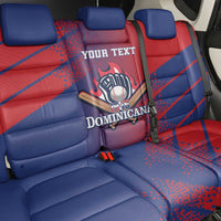 Custom Baseball Dominicana Back Car Seat Cover Go Champions Grunge Style - Wonder Print Shop