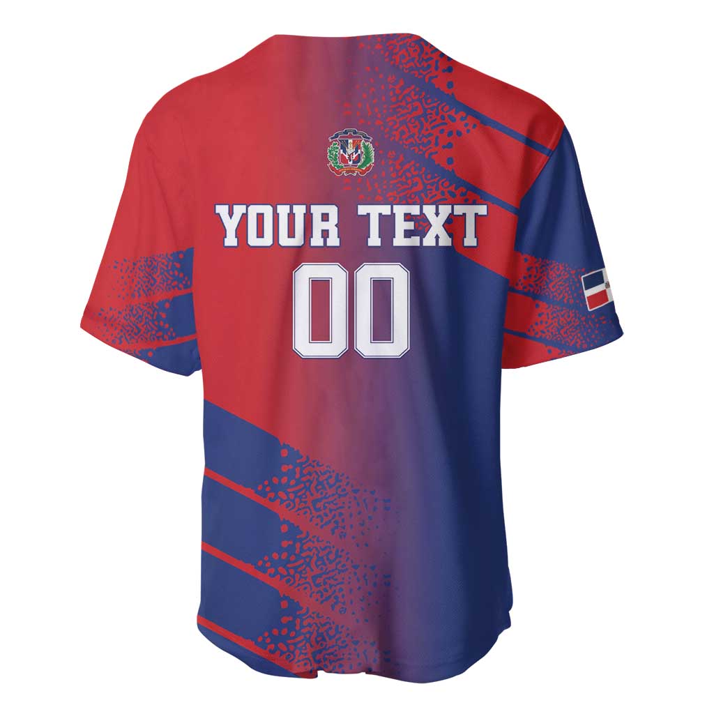 Custom Baseball Dominicana Baseball Jersey Go Champions Grunge Style - Wonder Print Shop