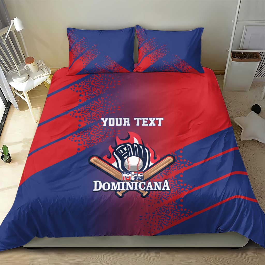 Custom Baseball Dominicana Bedding Set Go Champions Grunge Style - Wonder Print Shop