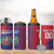 Custom Baseball Dominicana 4 in 1 Can Cooler Tumbler Go Champions Grunge Style - Wonder Print Shop