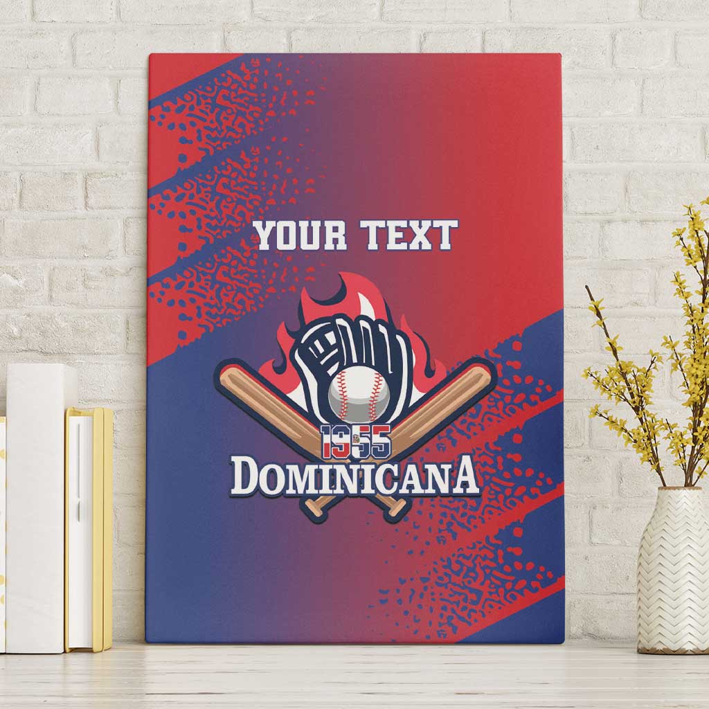 Custom Baseball Dominicana Canvas Wall Art Go Champions Grunge Style - Wonder Print Shop