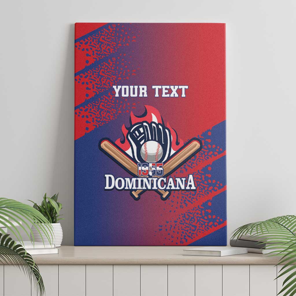 Custom Baseball Dominicana Canvas Wall Art Go Champions Grunge Style - Wonder Print Shop