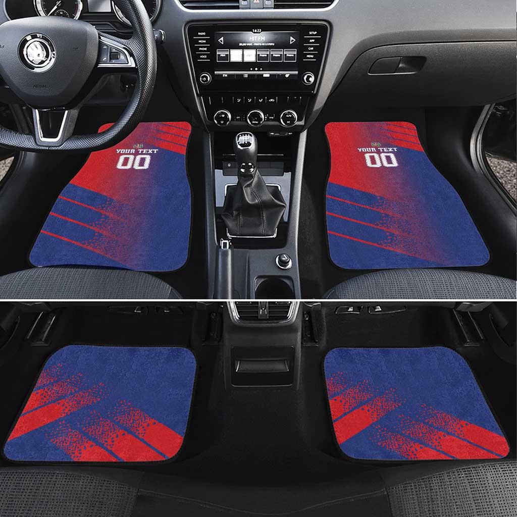 Custom Baseball Dominicana Car Mats Go Champions Grunge Style - Wonder Print Shop