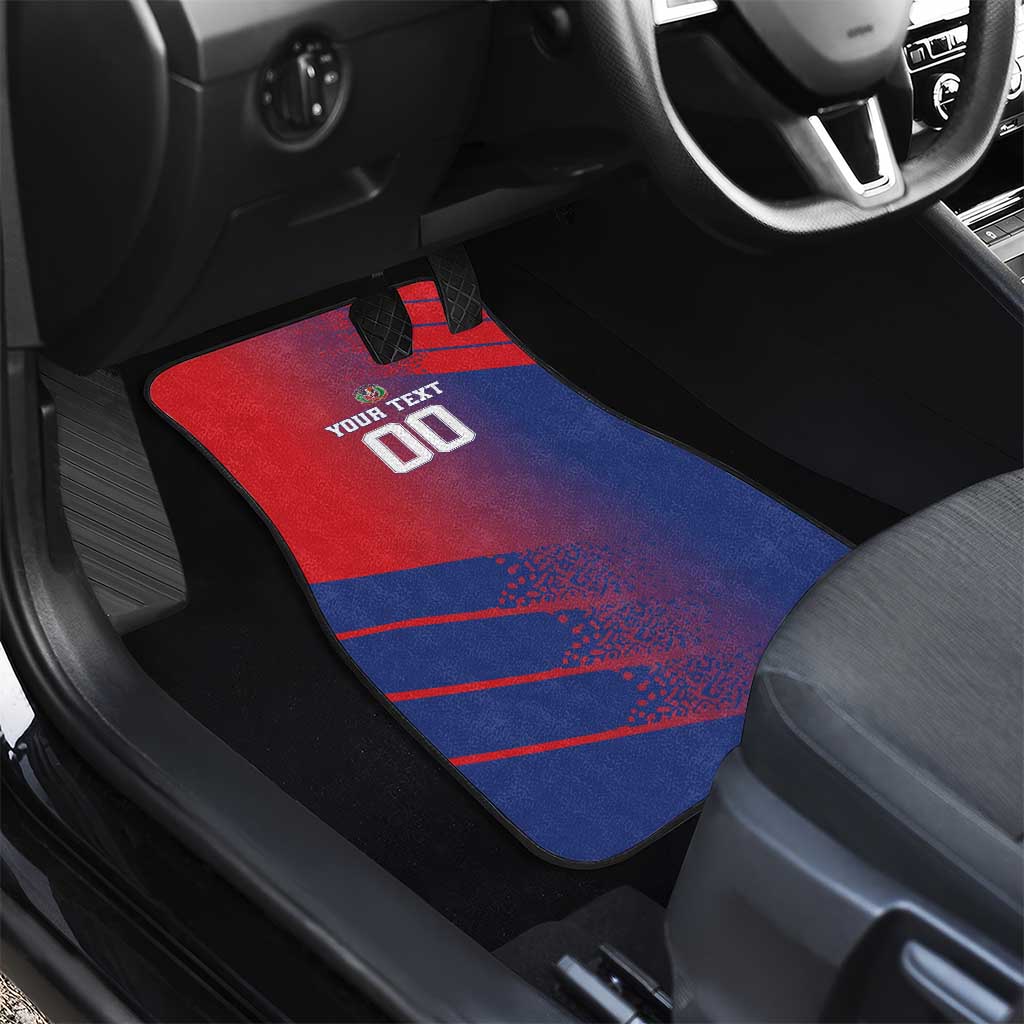 Custom Baseball Dominicana Car Mats Go Champions Grunge Style - Wonder Print Shop