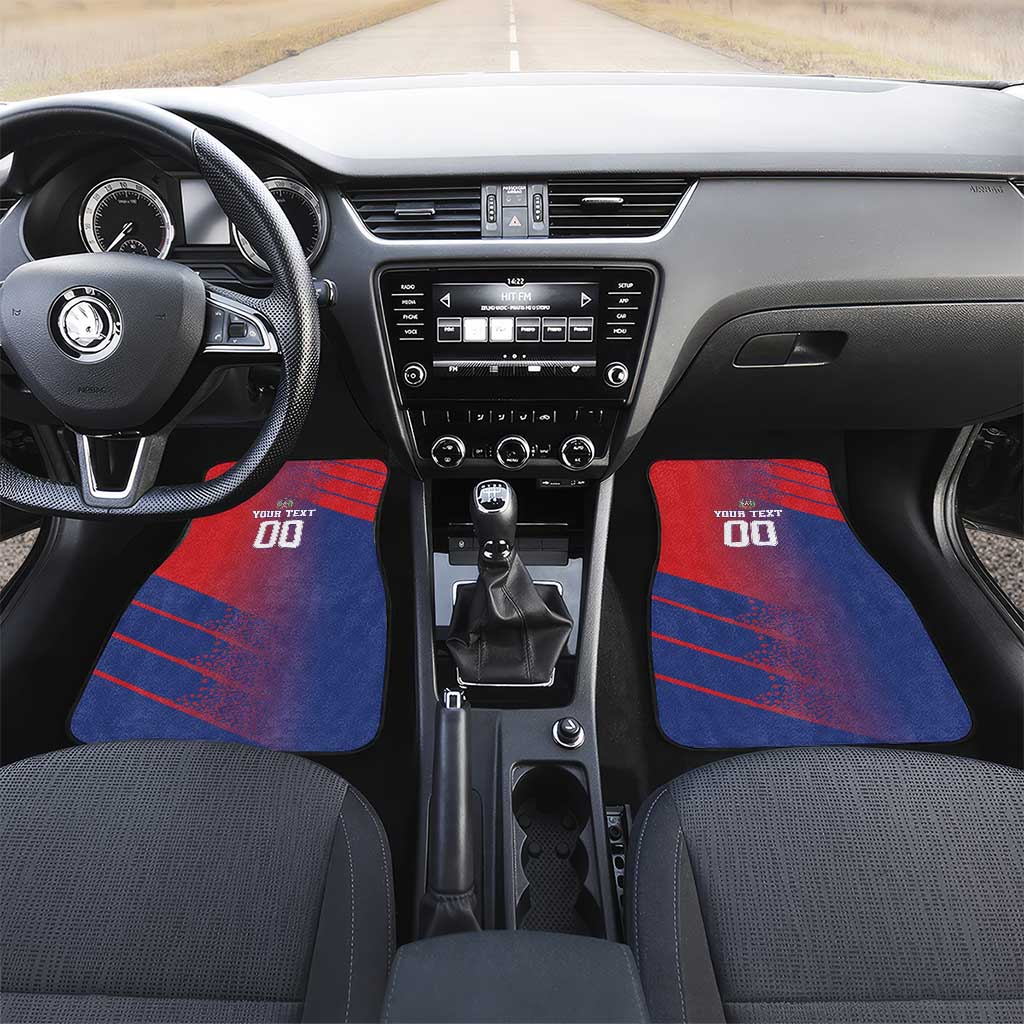 Custom Baseball Dominicana Car Mats Go Champions Grunge Style - Wonder Print Shop