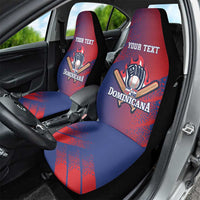 Custom Baseball Dominicana Car Seat Cover Go Champions Grunge Style - Wonder Print Shop
