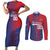 Custom Baseball Dominicana Couples Matching Short Sleeve Bodycon Dress and Long Sleeve Button Shirt Go Champions Grunge Style - Wonder Print Shop