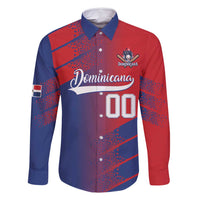 Custom Baseball Dominicana Family Matching Long Sleeve Bodycon Dress and Hawaiian Shirt Go Champions Grunge Style - Wonder Print Shop