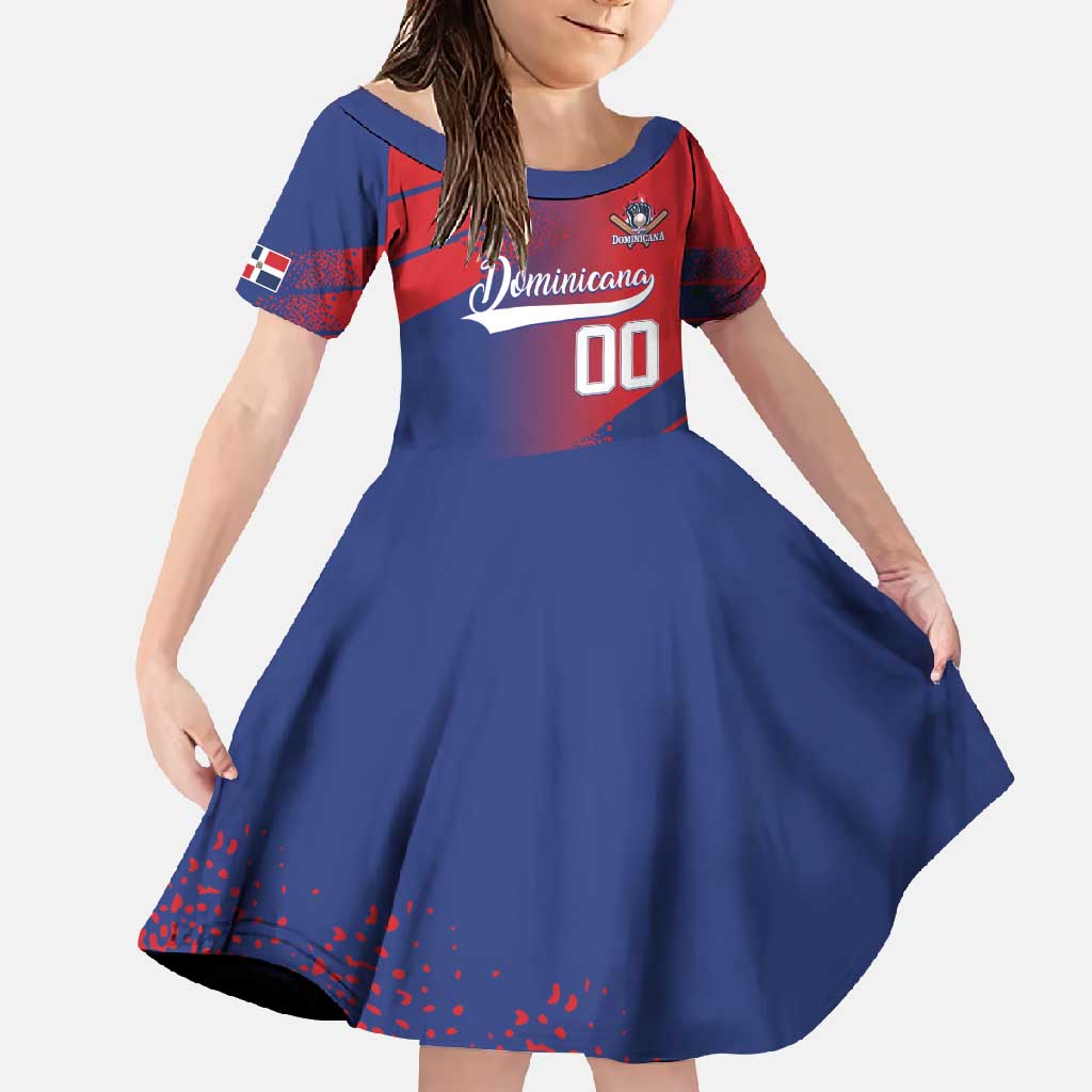 Custom Baseball Dominicana Family Matching Mermaid Dress and Hawaiian Shirt Go Champions Grunge Style - Wonder Print Shop