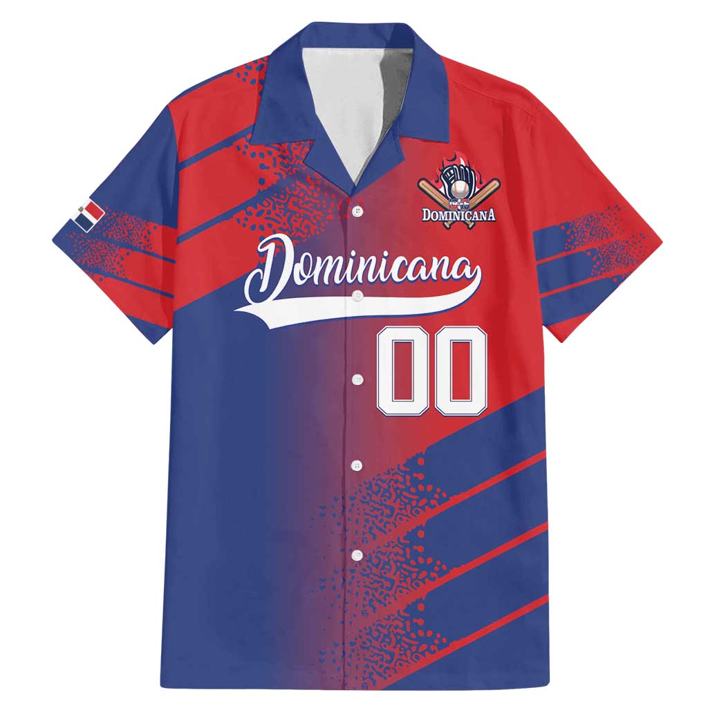 Custom Baseball Dominicana Family Matching Mermaid Dress and Hawaiian Shirt Go Champions Grunge Style - Wonder Print Shop