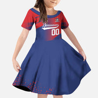 Custom Baseball Dominicana Family Matching Off Shoulder Maxi Dress and Hawaiian Shirt Go Champions Grunge Style - Wonder Print Shop