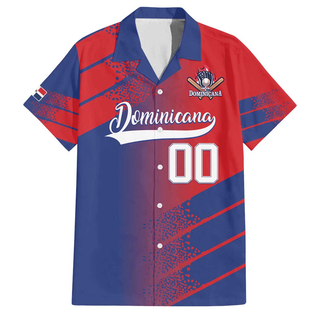 Custom Baseball Dominicana Family Matching Off Shoulder Maxi Dress and Hawaiian Shirt Go Champions Grunge Style - Wonder Print Shop