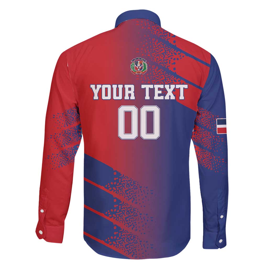 Custom Baseball Dominicana Family Matching Puletasi and Hawaiian Shirt Go Champions Grunge Style - Wonder Print Shop