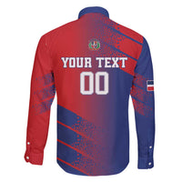 Custom Baseball Dominicana Family Matching Puletasi and Hawaiian Shirt Go Champions Grunge Style - Wonder Print Shop