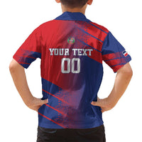 Custom Baseball Dominicana Family Matching Summer Maxi Dress and Hawaiian Shirt Go Champions Grunge Style - Wonder Print Shop