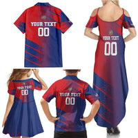 Custom Baseball Dominicana Family Matching Summer Maxi Dress and Hawaiian Shirt Go Champions Grunge Style - Wonder Print Shop