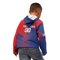 Custom Baseball Dominicana Kid Hoodie Go Champions Grunge Style - Wonder Print Shop