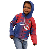 Custom Baseball Dominicana Kid Hoodie Go Champions Grunge Style - Wonder Print Shop