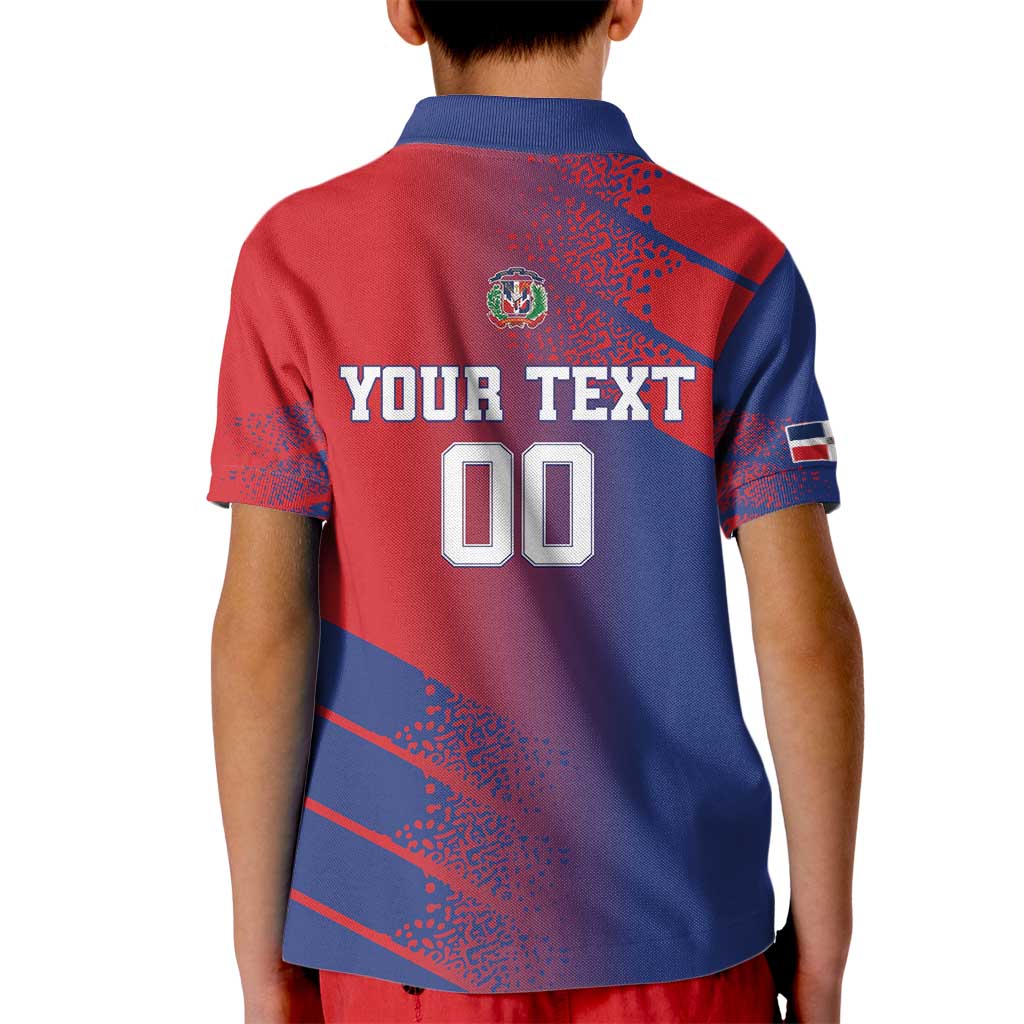Custom Baseball Dominicana Kid Polo Shirt Go Champions Grunge Style - Wonder Print Shop