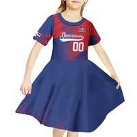 Custom Baseball Dominicana Kid Short Sleeve Dress Go Champions Grunge Style - Wonder Print Shop