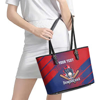 Custom Baseball Dominicana Leather Tote Bag Go Champions Grunge Style - Wonder Print Shop
