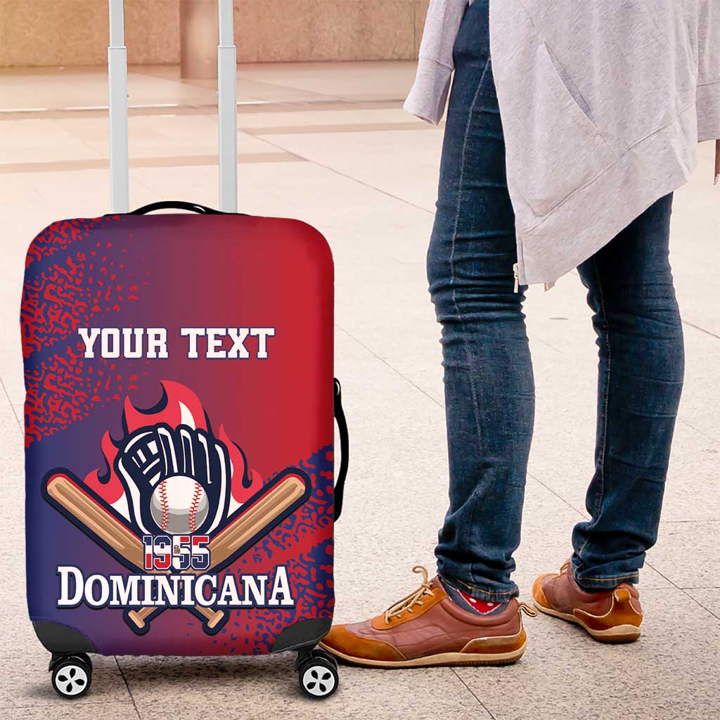 Custom Baseball Dominicana Luggage Cover Go Champions Grunge Style - Wonder Print Shop