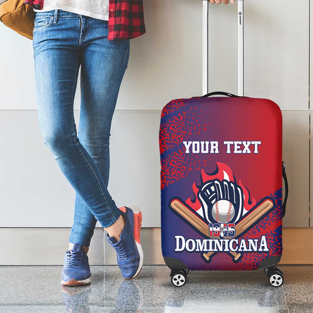 Custom Baseball Dominicana Luggage Cover Go Champions Grunge Style - Wonder Print Shop