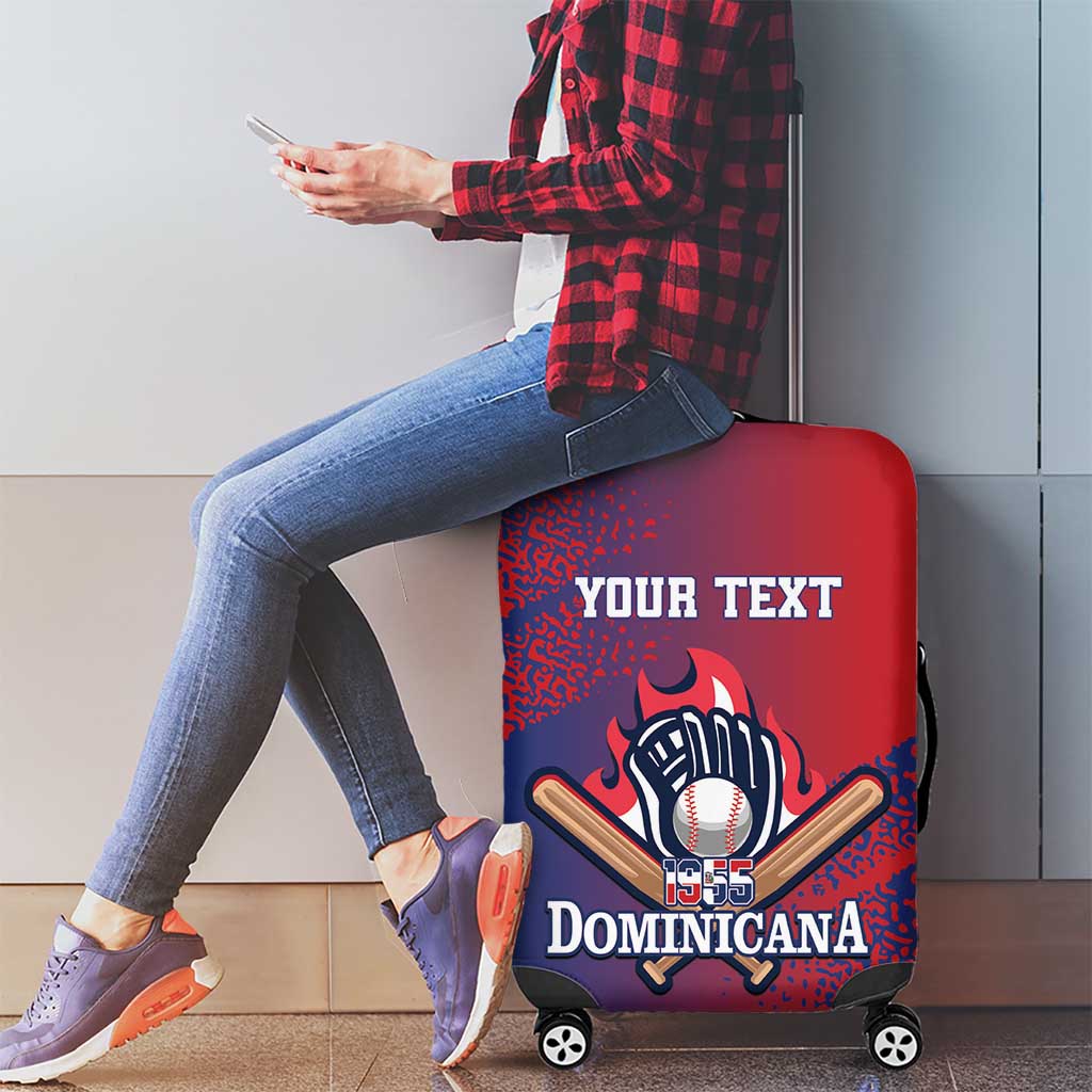 Custom Baseball Dominicana Luggage Cover Go Champions Grunge Style - Wonder Print Shop