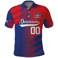Custom Baseball Dominicana Polo Shirt Go Champions Grunge Style - Wonder Print Shop