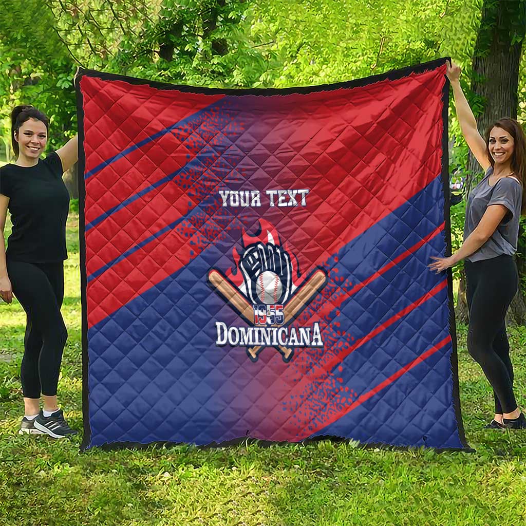 Custom Baseball Dominicana Quilt Go Champions Grunge Style - Wonder Print Shop