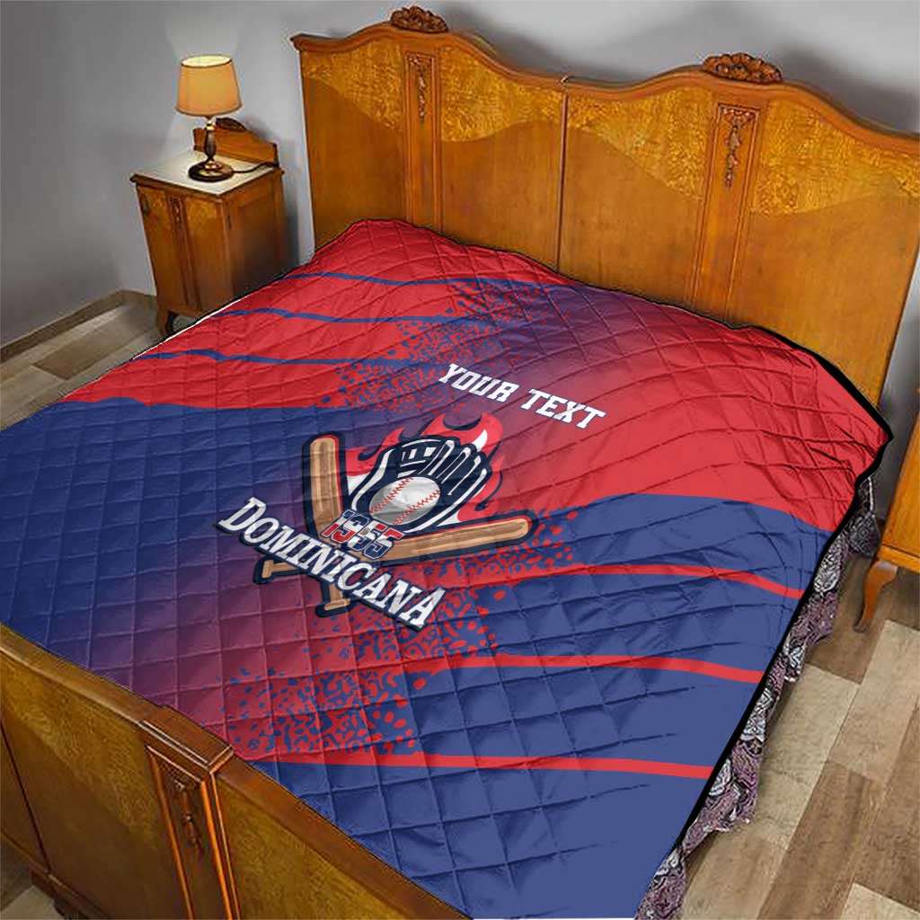 Custom Baseball Dominicana Quilt Go Champions Grunge Style - Wonder Print Shop