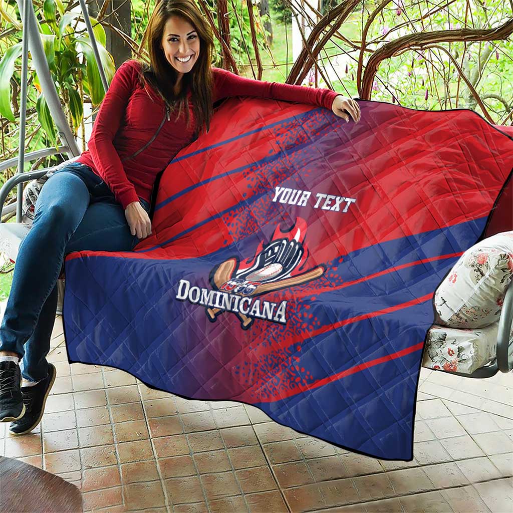 Custom Baseball Dominicana Quilt Go Champions Grunge Style - Wonder Print Shop