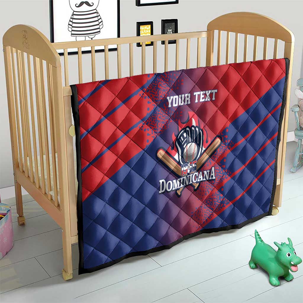 Custom Baseball Dominicana Quilt Go Champions Grunge Style - Wonder Print Shop
