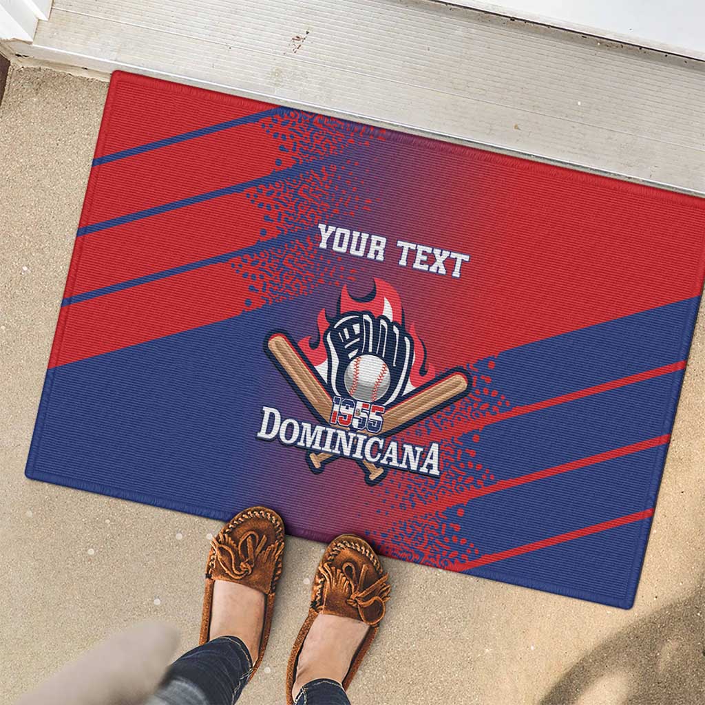 Custom Baseball Dominicana Rubber Doormat Go Champions Grunge Style - Wonder Print Shop