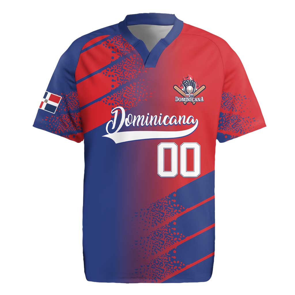 Custom Baseball Dominicana Rugby Jersey Go Champions Grunge Style - Wonder Print Shop
