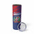 Custom Baseball Dominicana Skinny Tumbler Go Champions Grunge Style - Wonder Print Shop