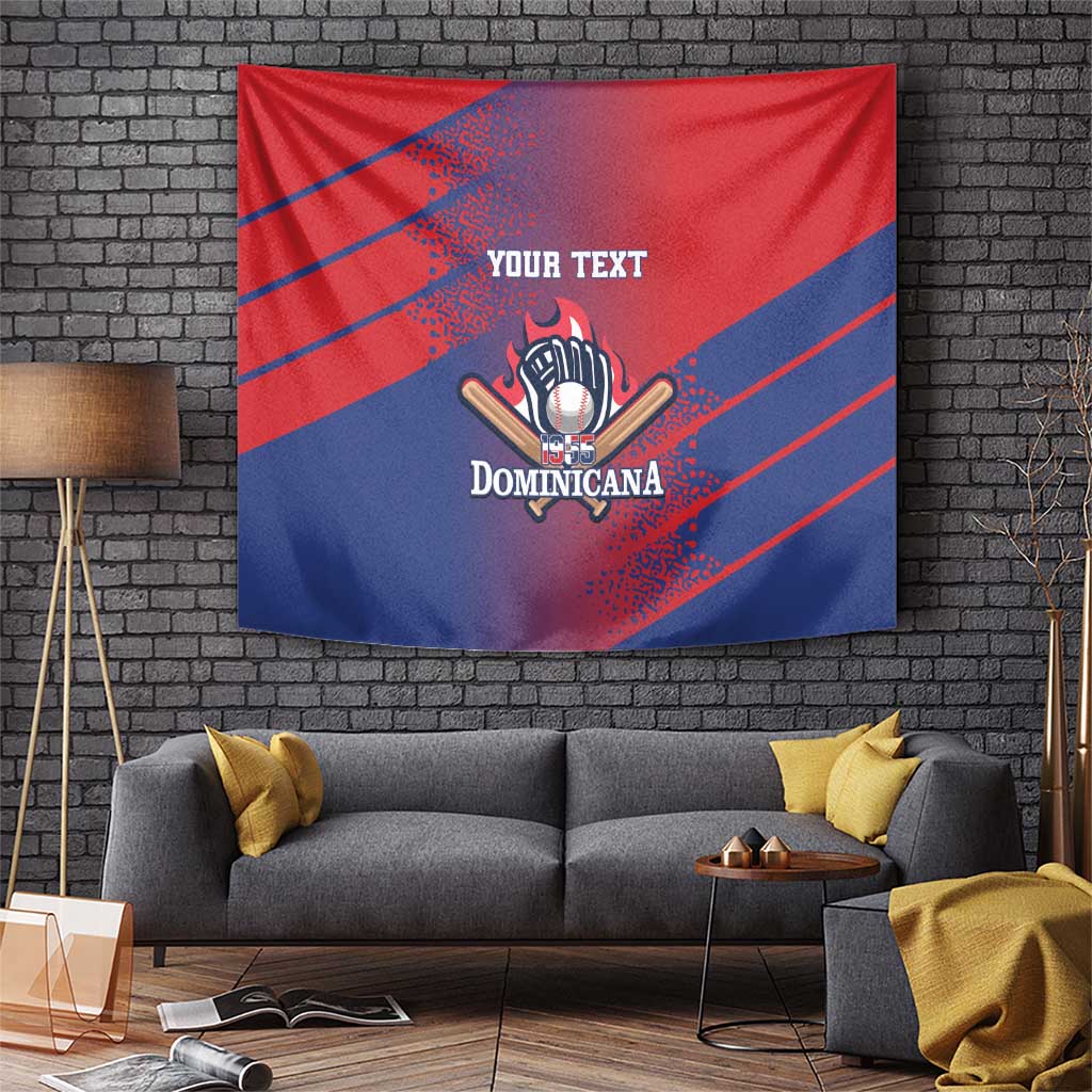 Custom Baseball Dominicana Tapestry Go Champions Grunge Style - Wonder Print Shop