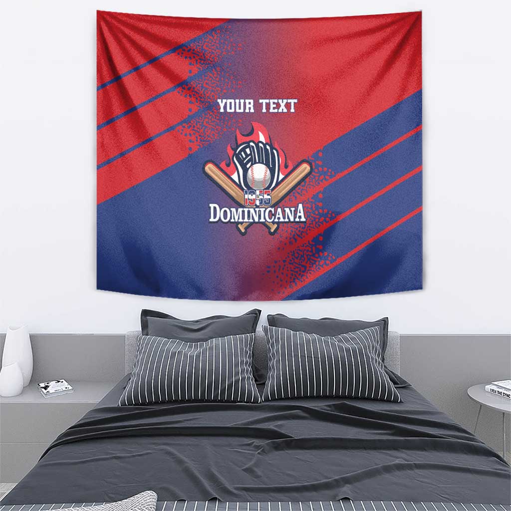 Custom Baseball Dominicana Tapestry Go Champions Grunge Style - Wonder Print Shop