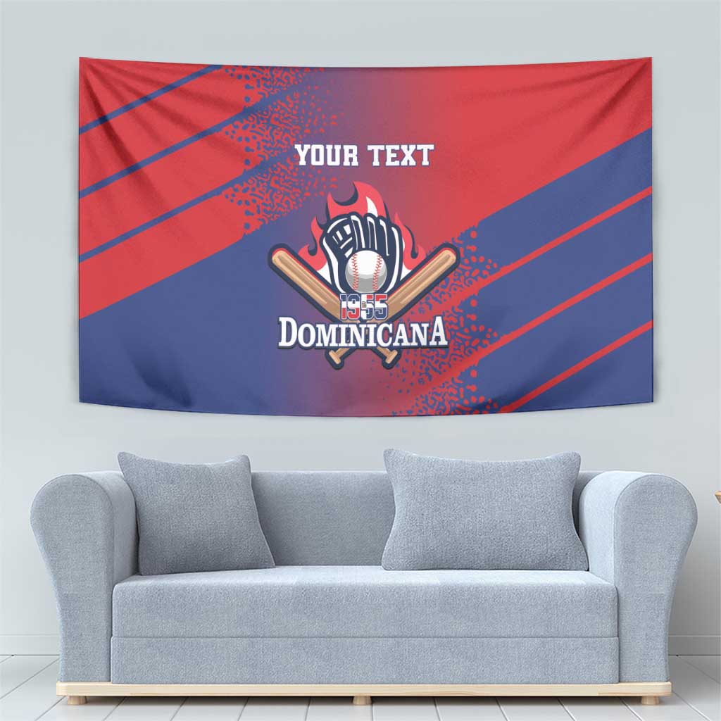 Custom Baseball Dominicana Tapestry Go Champions Grunge Style - Wonder Print Shop