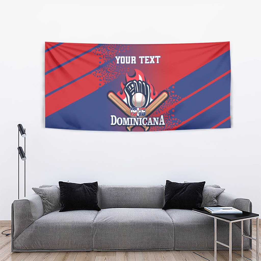 Custom Baseball Dominicana Tapestry Go Champions Grunge Style - Wonder Print Shop