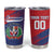 Custom Baseball Dominicana Tumbler Cup Go Champions Grunge Style - Wonder Print Shop