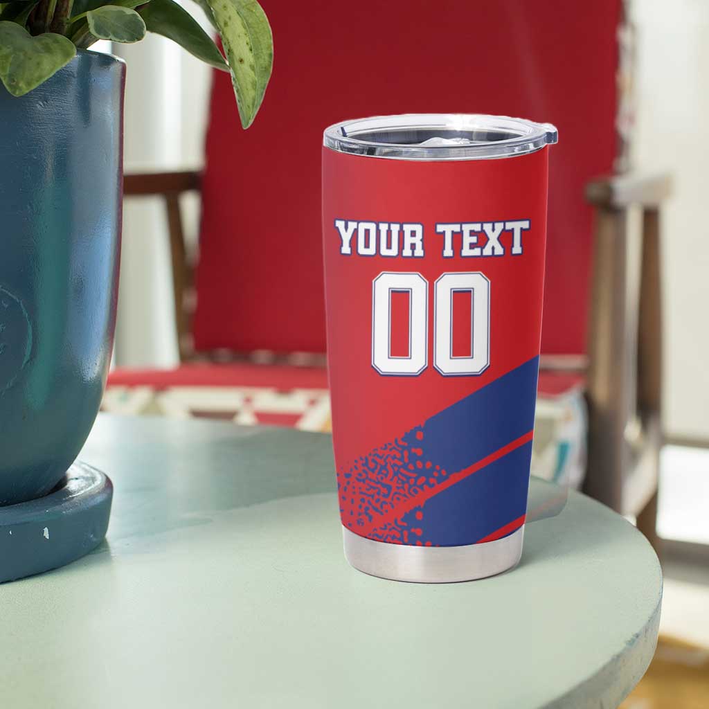 Custom Baseball Dominicana Tumbler Cup Go Champions Grunge Style - Wonder Print Shop