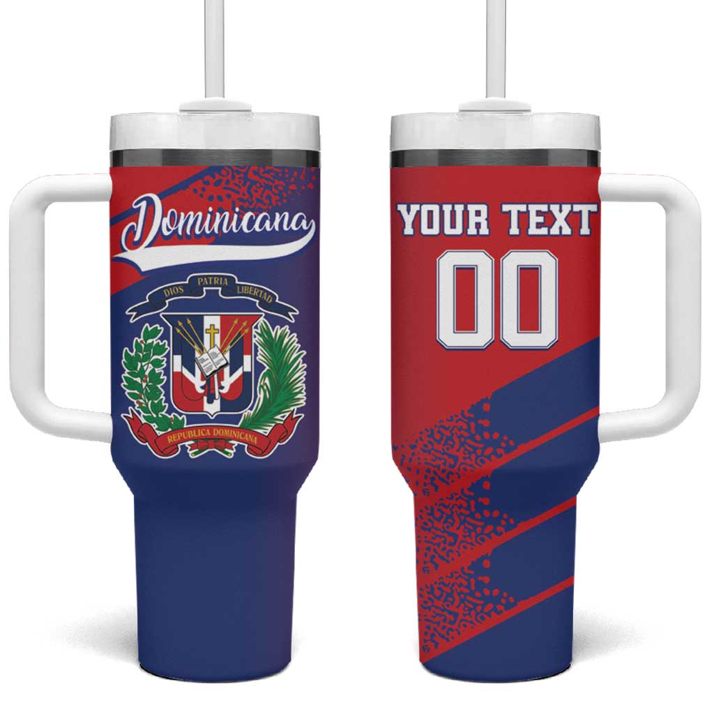 Custom Baseball Dominicana Tumbler With Handle Go Champions Grunge Style - Wonder Print Shop