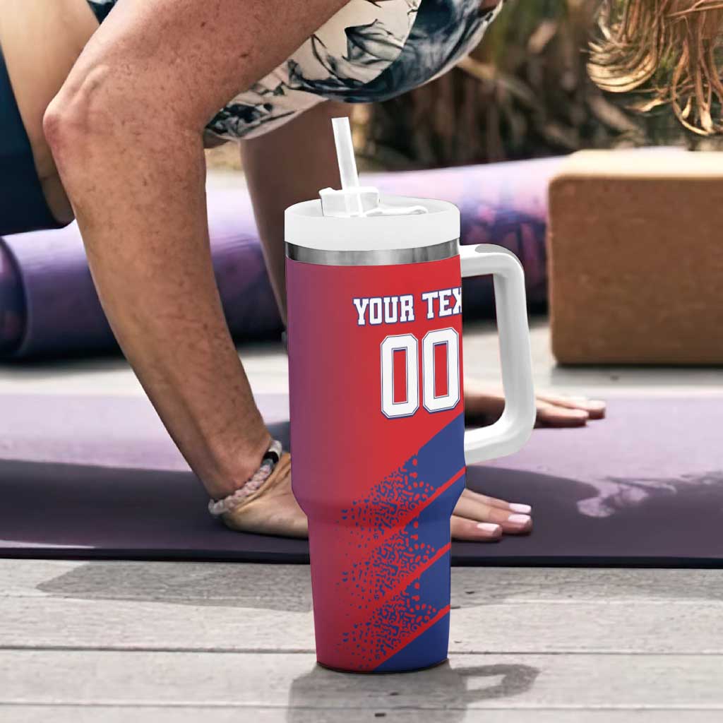 Custom Baseball Dominicana Tumbler With Handle Go Champions Grunge Style - Wonder Print Shop
