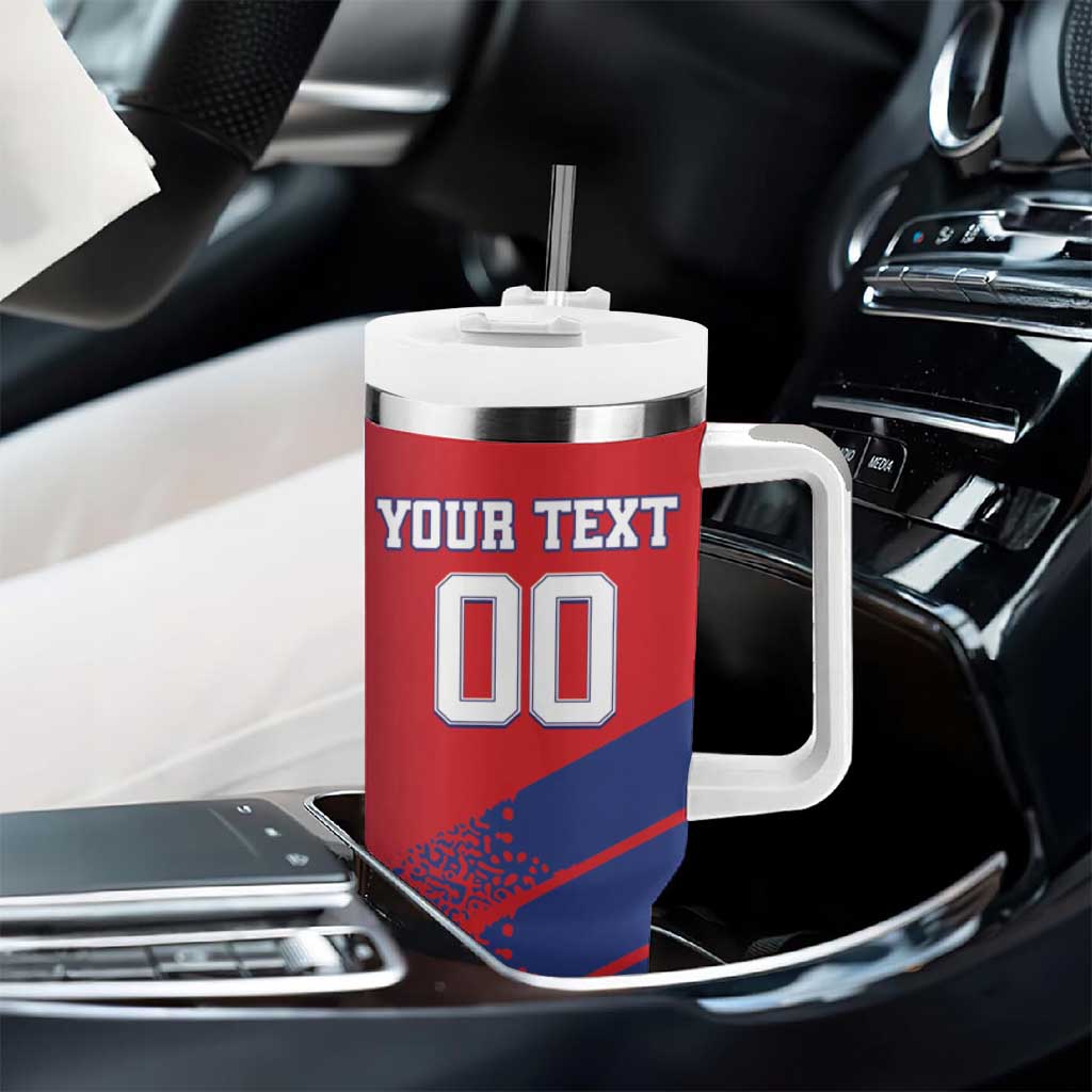 Custom Baseball Dominicana Tumbler With Handle Go Champions Grunge Style - Wonder Print Shop