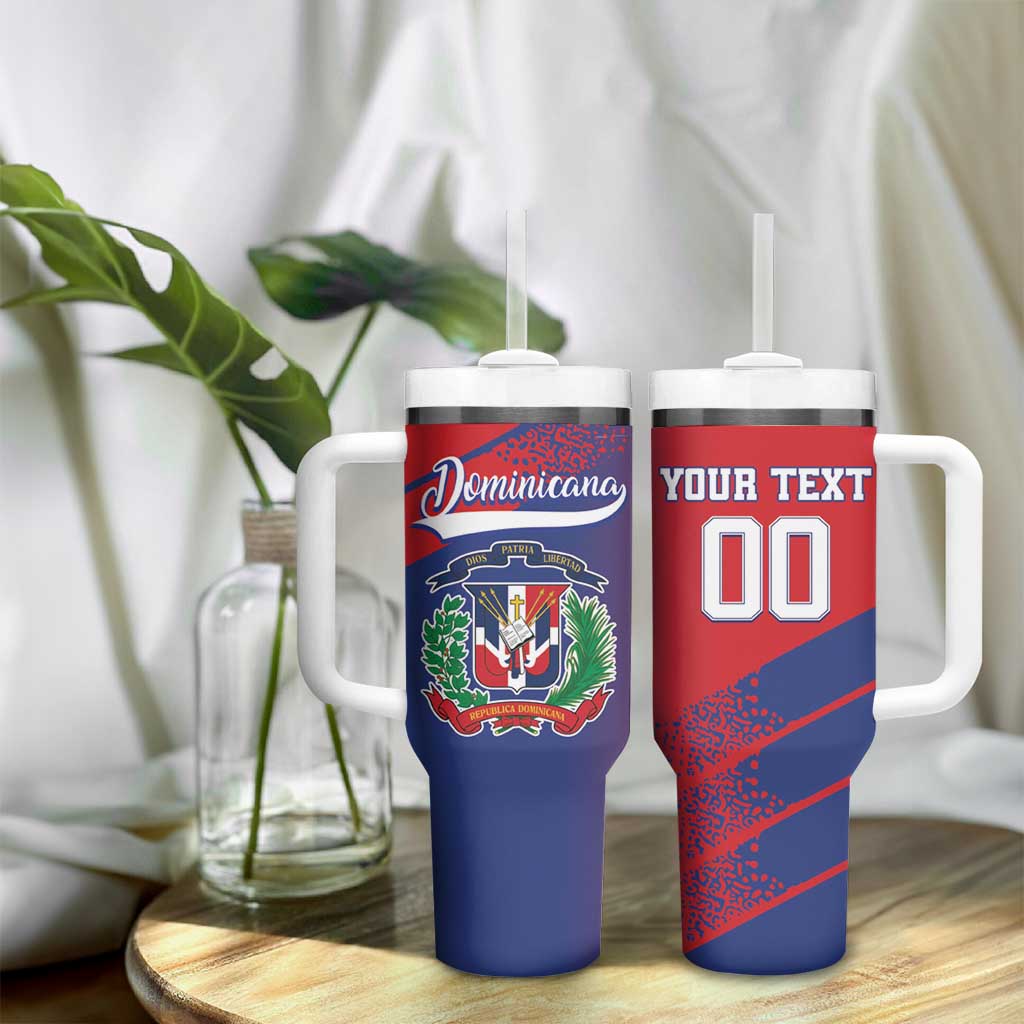 Custom Baseball Dominicana Tumbler With Handle Go Champions Grunge Style - Wonder Print Shop
