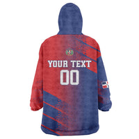 Custom Baseball Dominicana Wearable Blanket Hoodie Go Champions Grunge Style - Wonder Print Shop