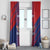 Custom Baseball Dominicana Window Curtain Go Champions Grunge Style - Wonder Print Shop