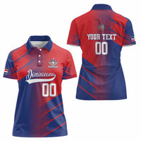 Custom Baseball Dominicana Women Polo Shirt Go Champions Grunge Style - Wonder Print Shop